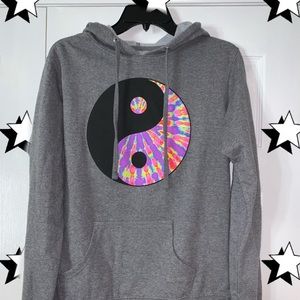 Tie Dye ying yang hoodie